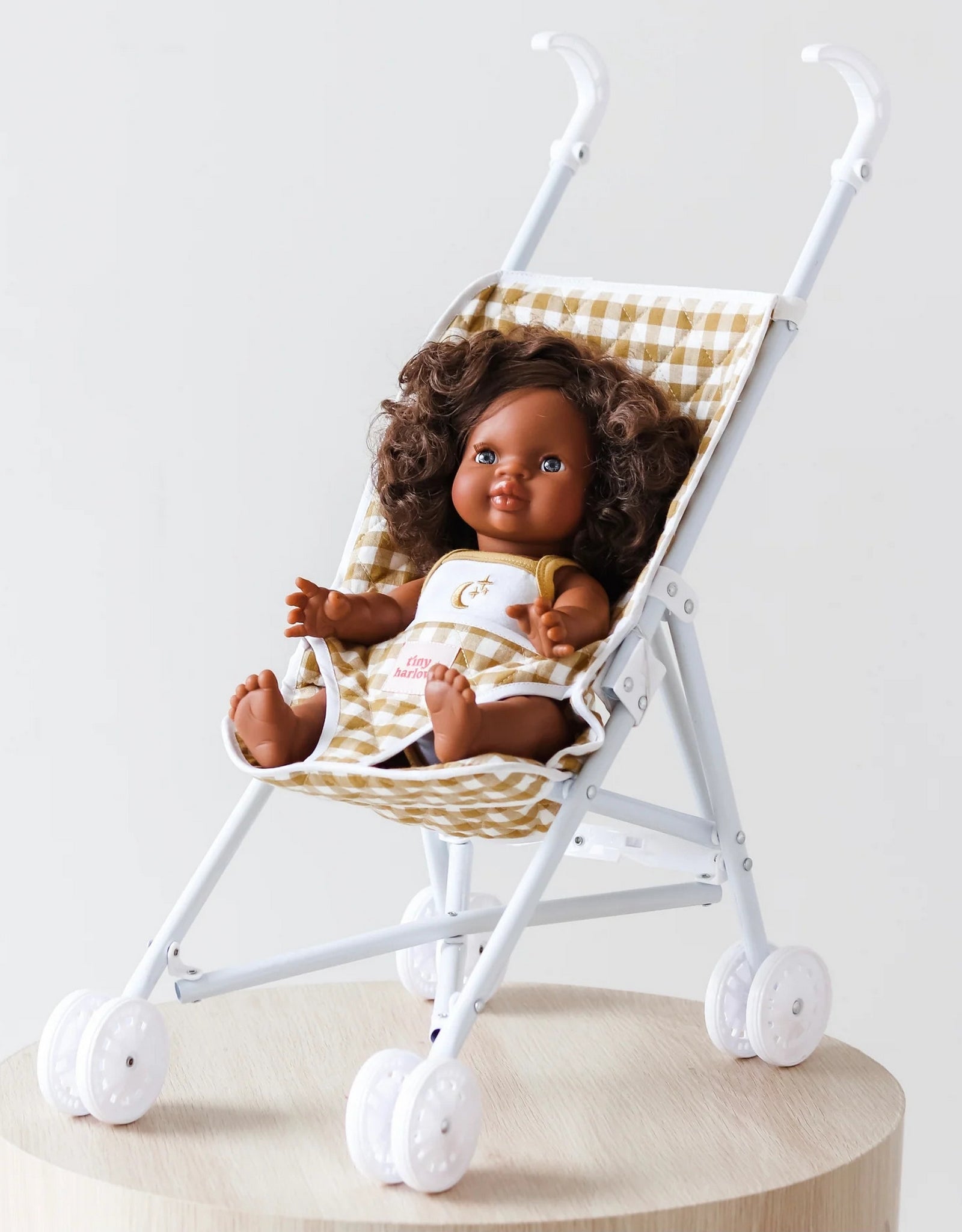 Doll stroller - Mustard - Tiny Harlow
