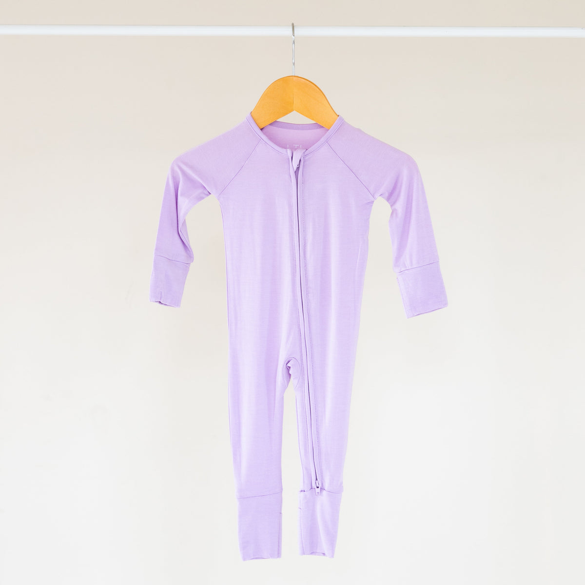 Lilac Bamboo Convertible Zippered Romper Lulush The Label Kids Clothing