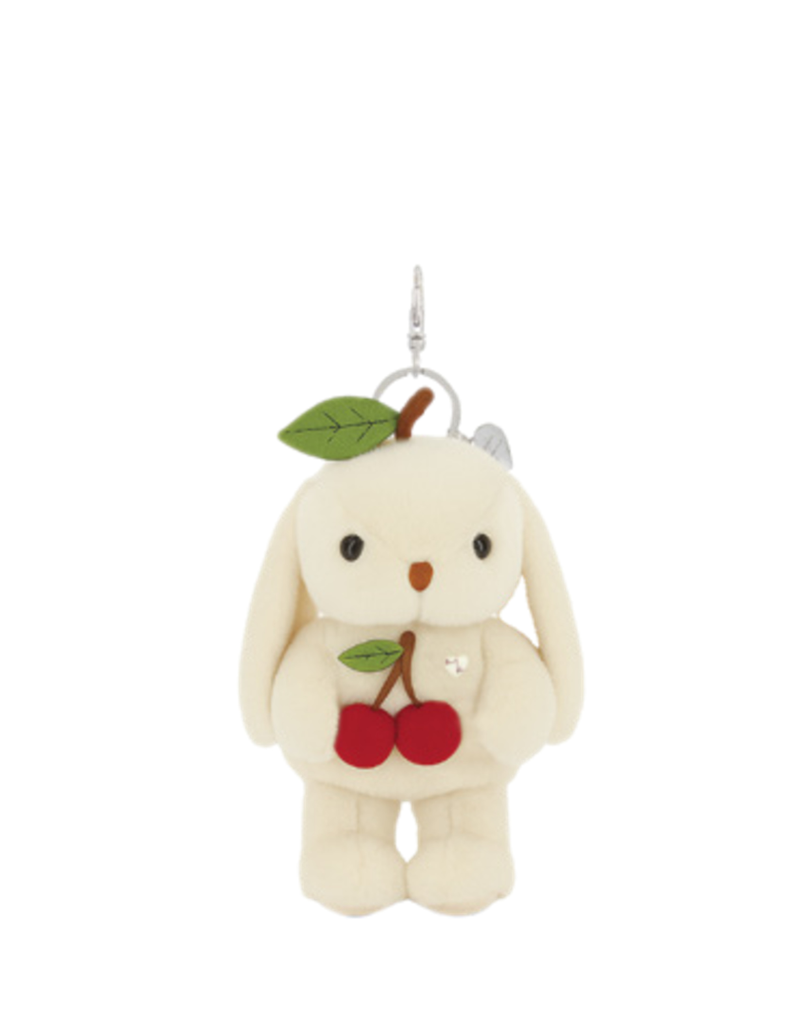Keyring - Penelope the bunny with Cherry - Marshmallow - Snuggle Bunnies