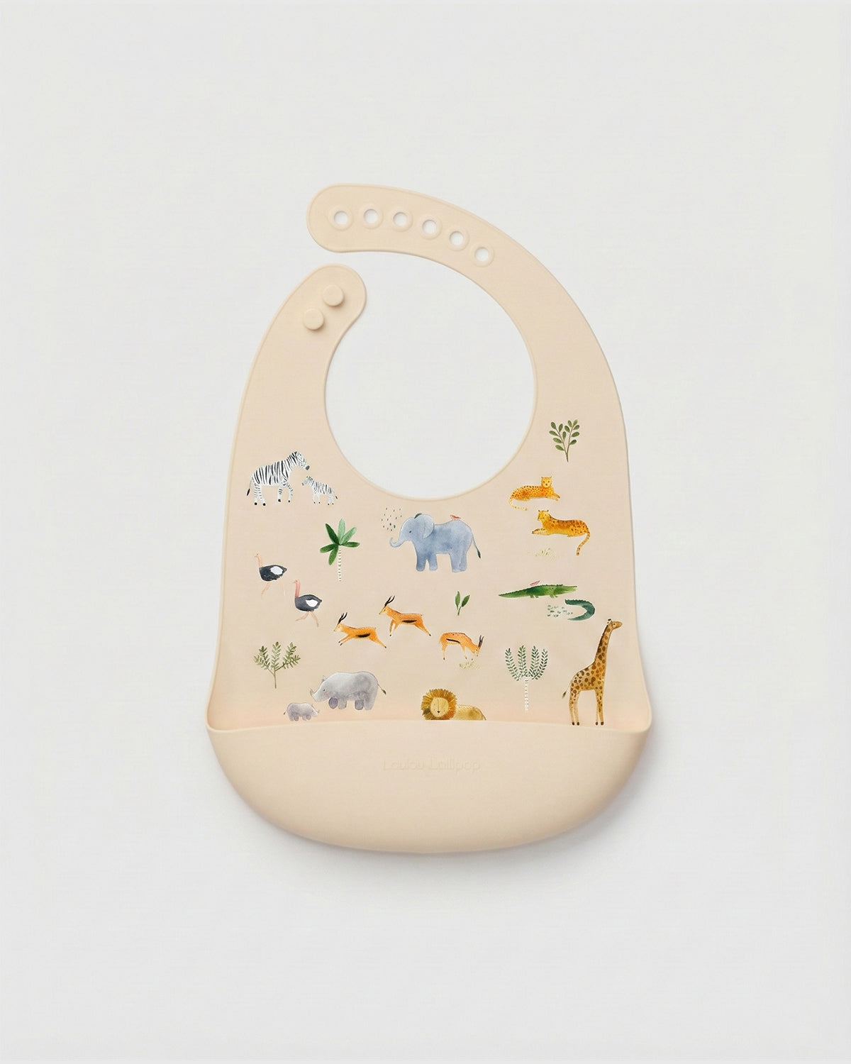 Silicone Bib Printed - Safari Jungle