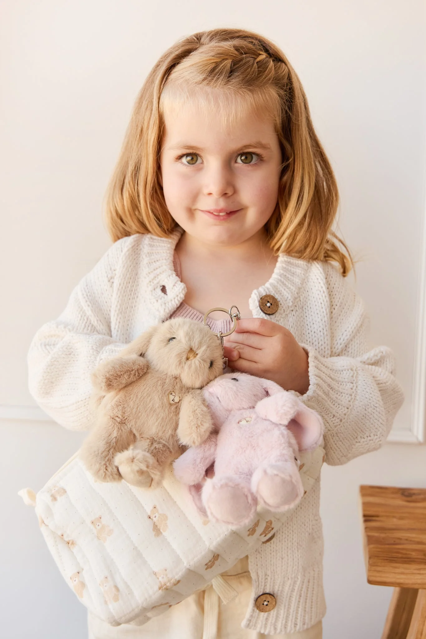 Keyring - Penelope the bunny - Caramel - Snuggle Bunnies