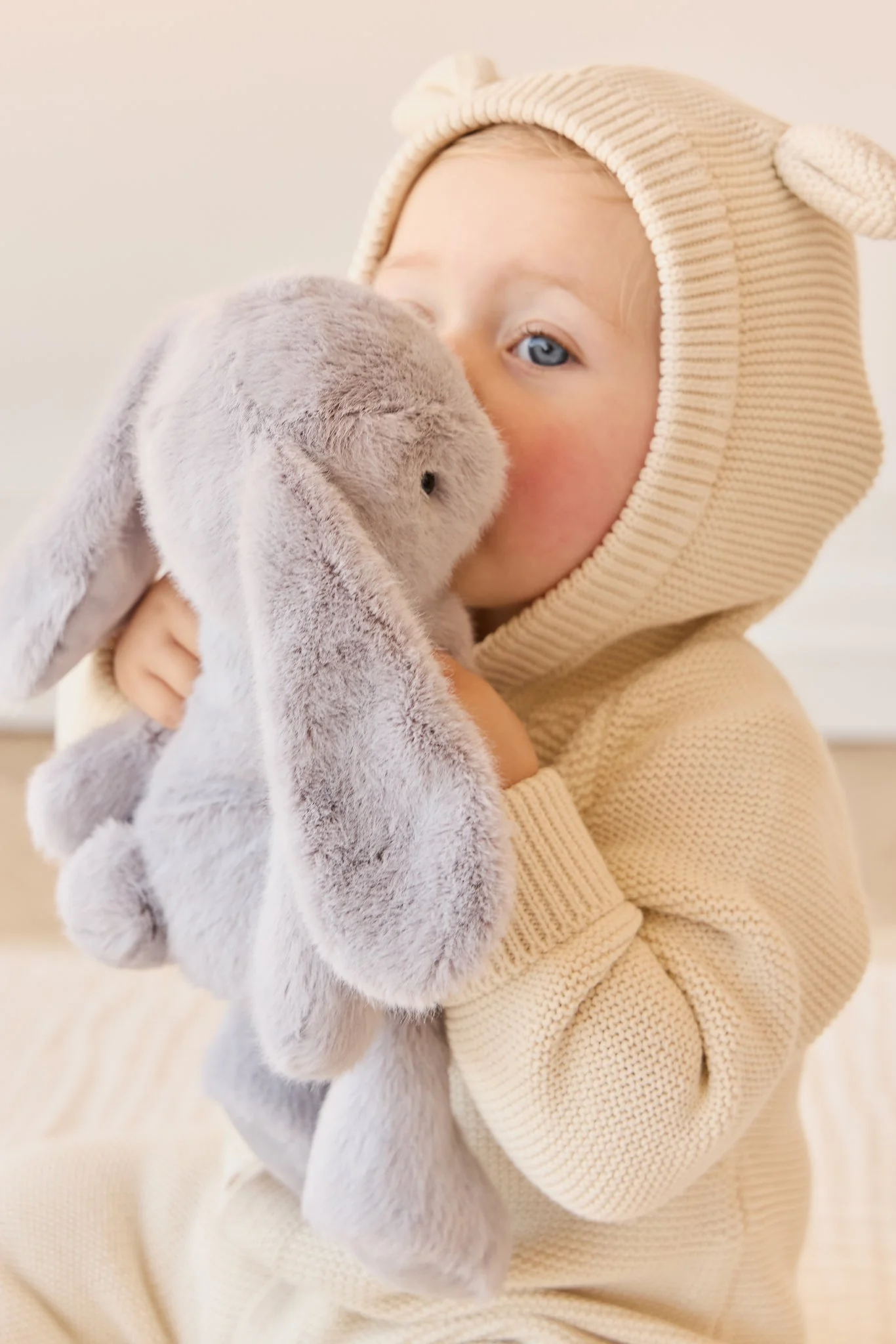 Plush - Penelope the bunny 30cm - Silver - Snuggle Bunnies