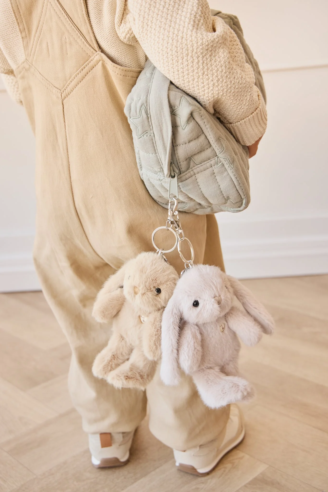Keyring - Penelope the bunny - Beige - Snuggle Bunnies