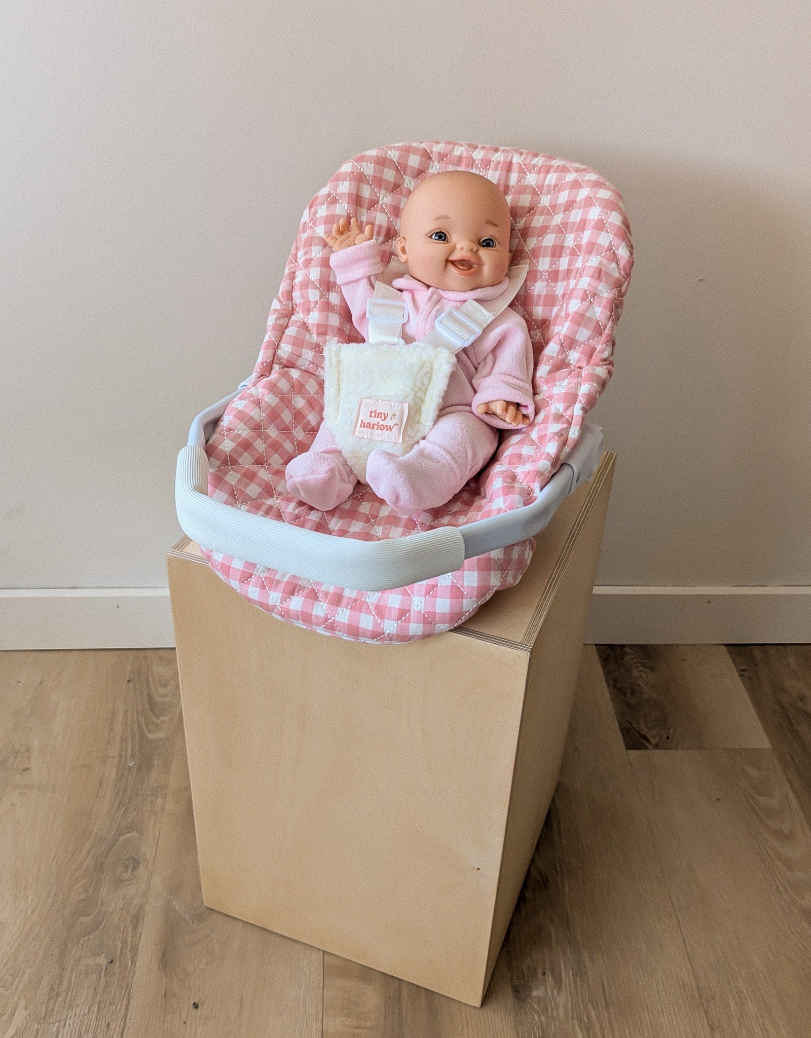 Doll Car Seat - Pink - Tiny Harlow