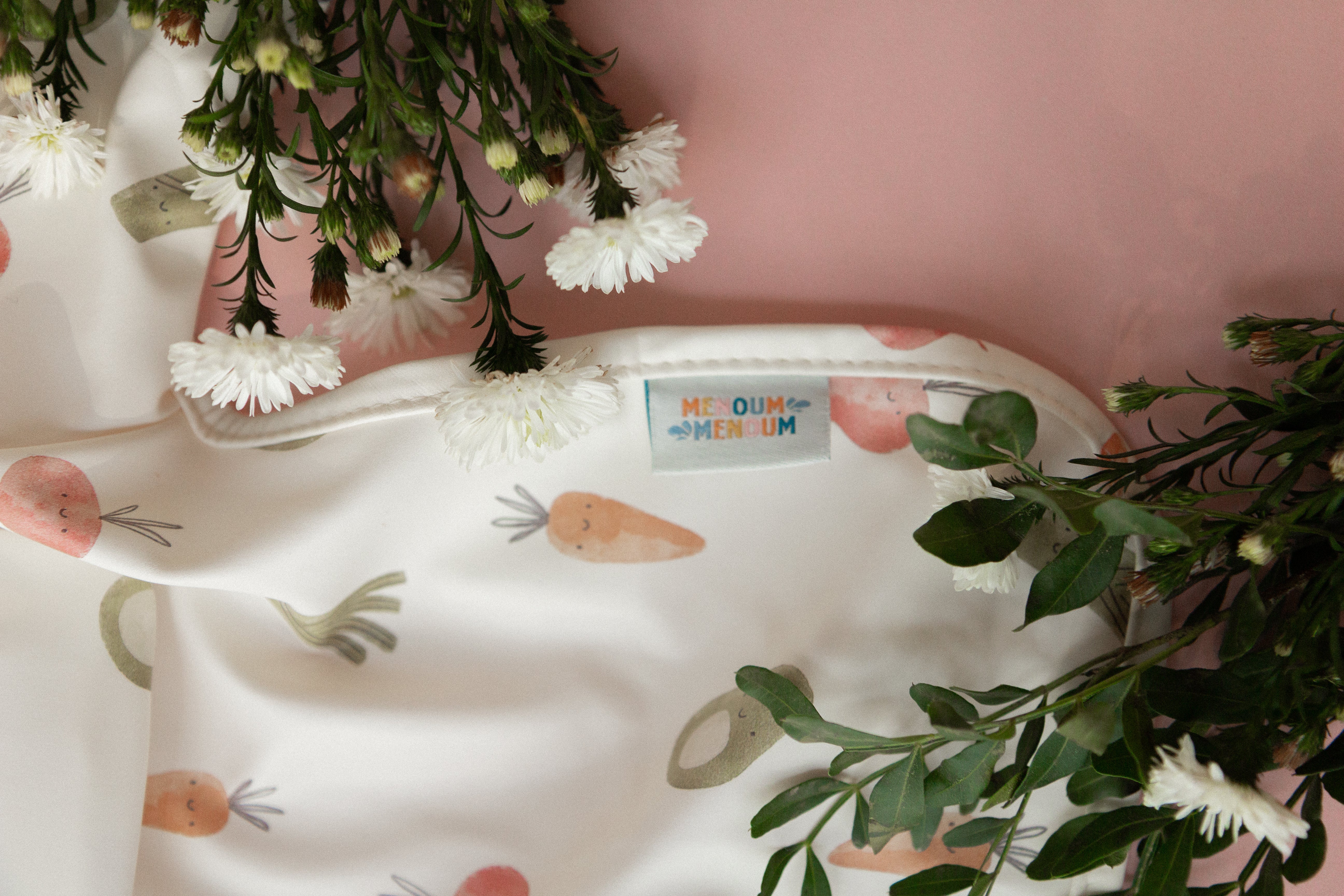 Long-sleeved bib - Vegetables - Menoum