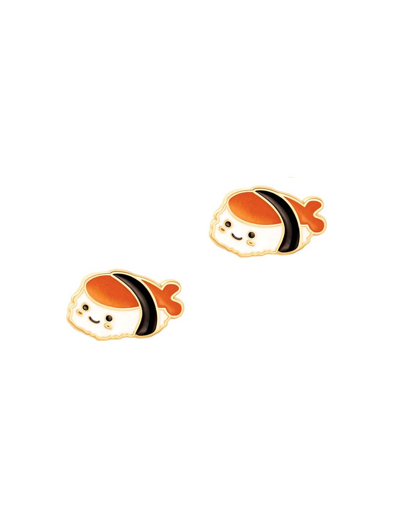 Enamel Stud Earrings - Sushi Time - Girl Nation