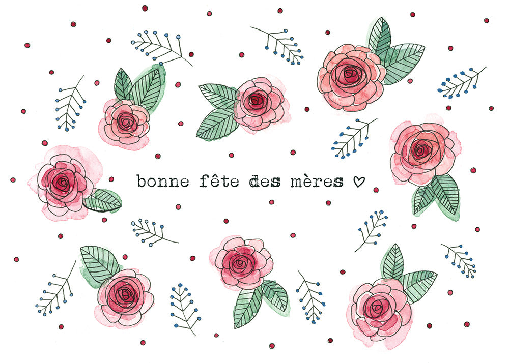 Card "Camelia" -Happy Mother's Day- by Stéphanie Renière