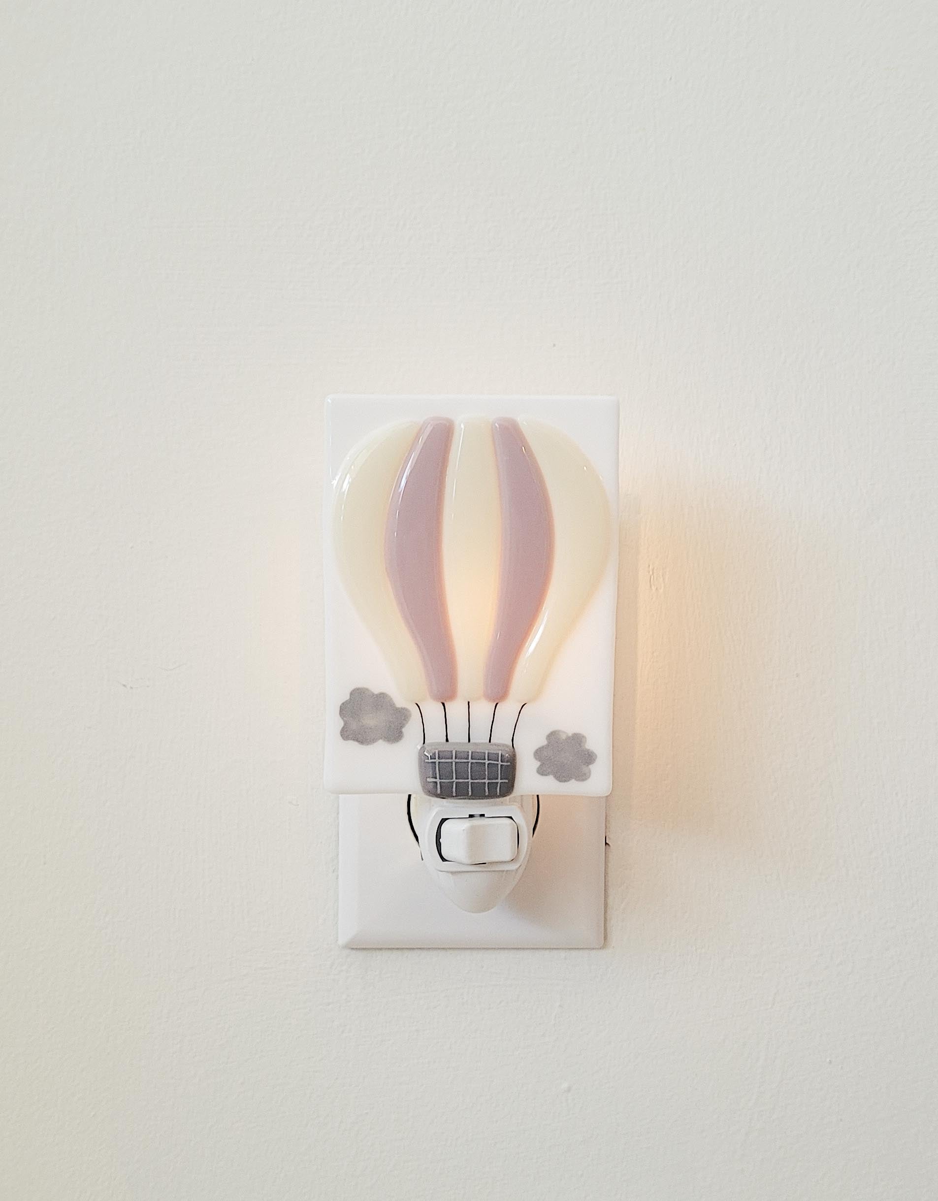 Night Light - Hot Air Balloon Ride - Vintage Pink - Veille sur toi