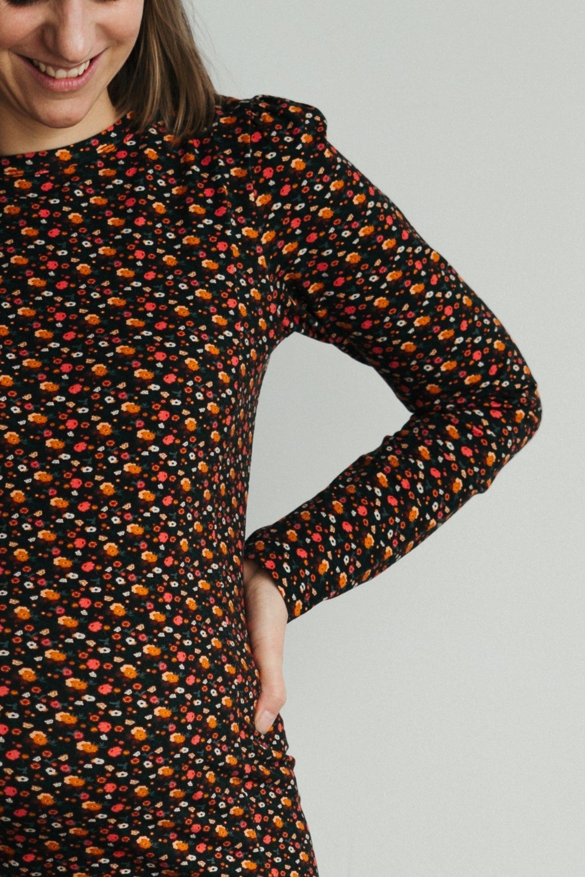 Flore - Robe de maternité fleurie - Coton