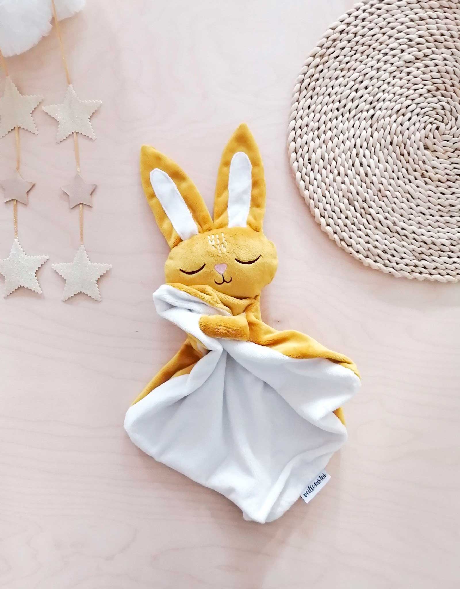 Baby Blankie - Sleepy Bunny Marcel Mustard - Veille sur toi