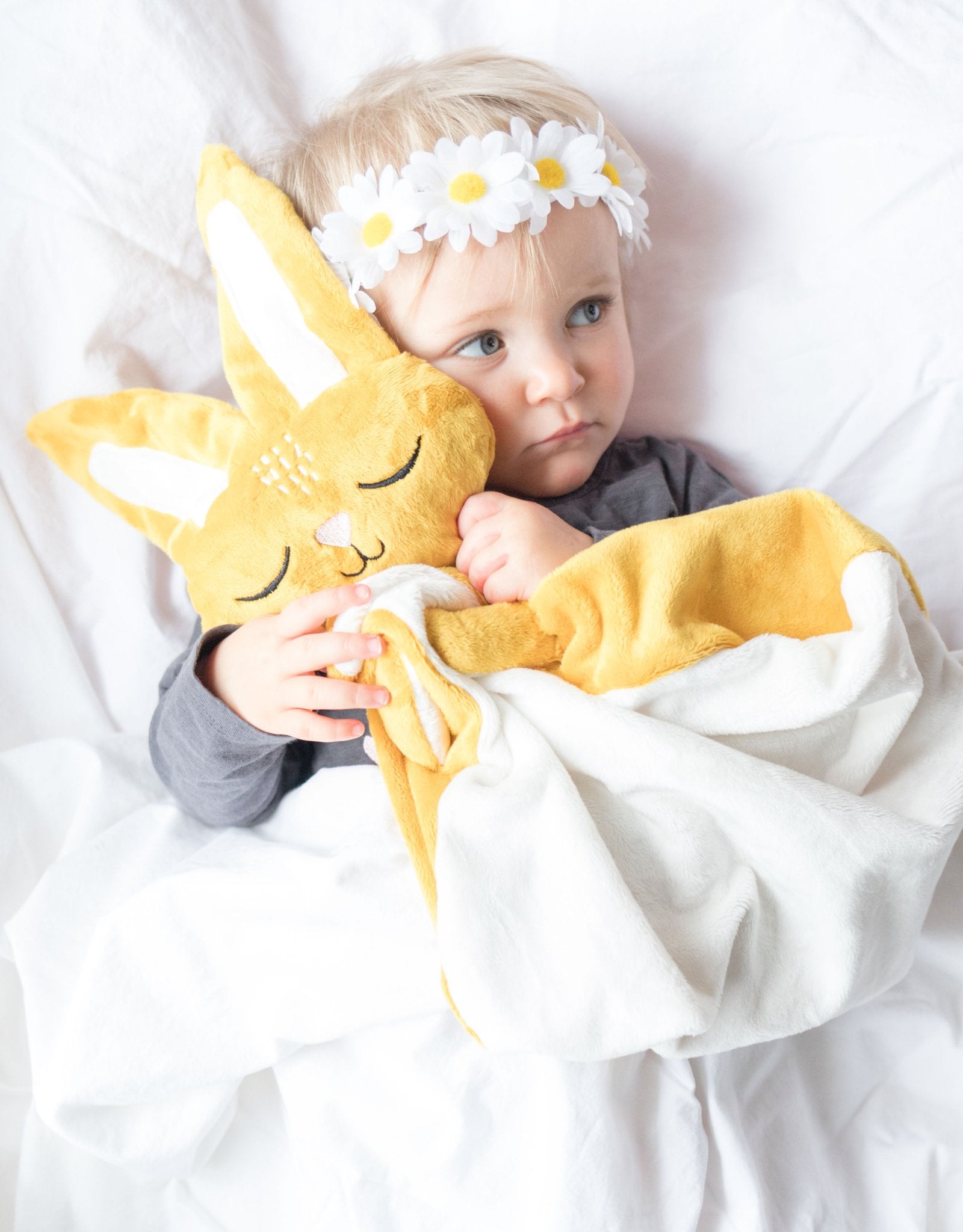 Baby Blankie - Sleepy Bunny Marcel Mustard - Veille sur toi