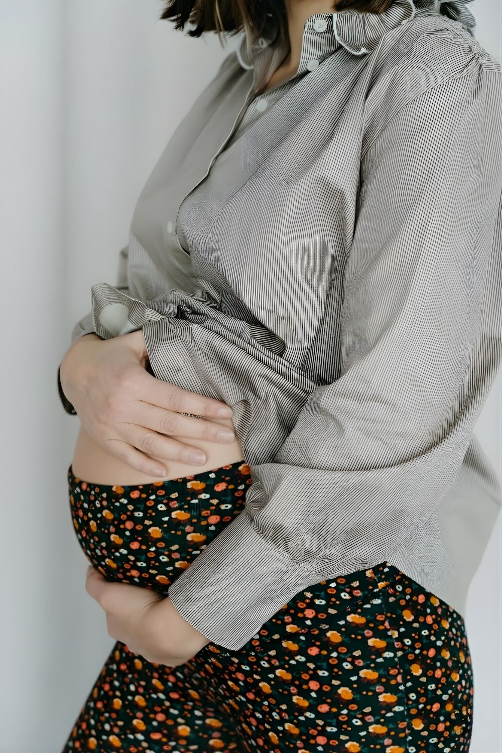 Léandre - Legging de maternité fleuri - Coton