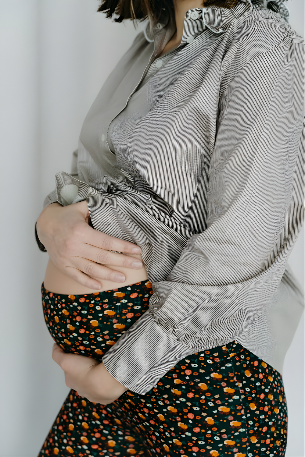 Léandre - Legging de maternité fleuri - Coton