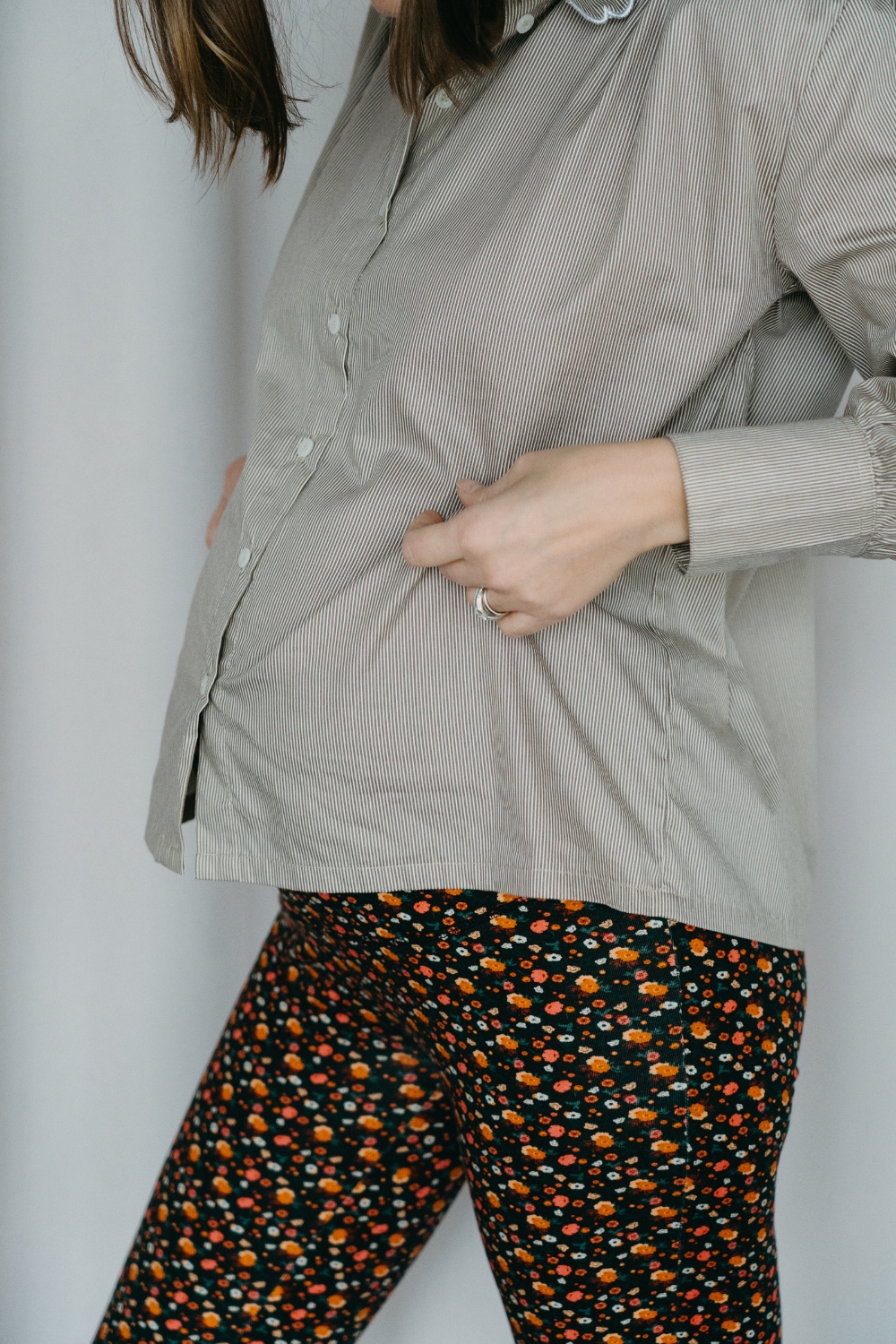 Léandre - Legging de maternité fleuri - Coton