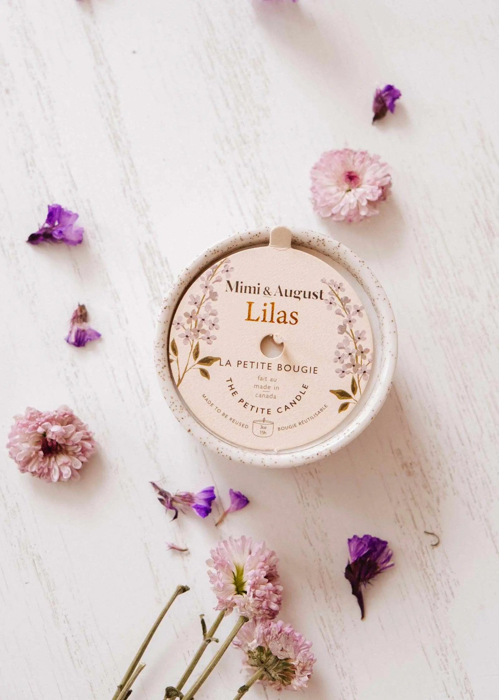 Lilac - Reusable Candle Mimi & August