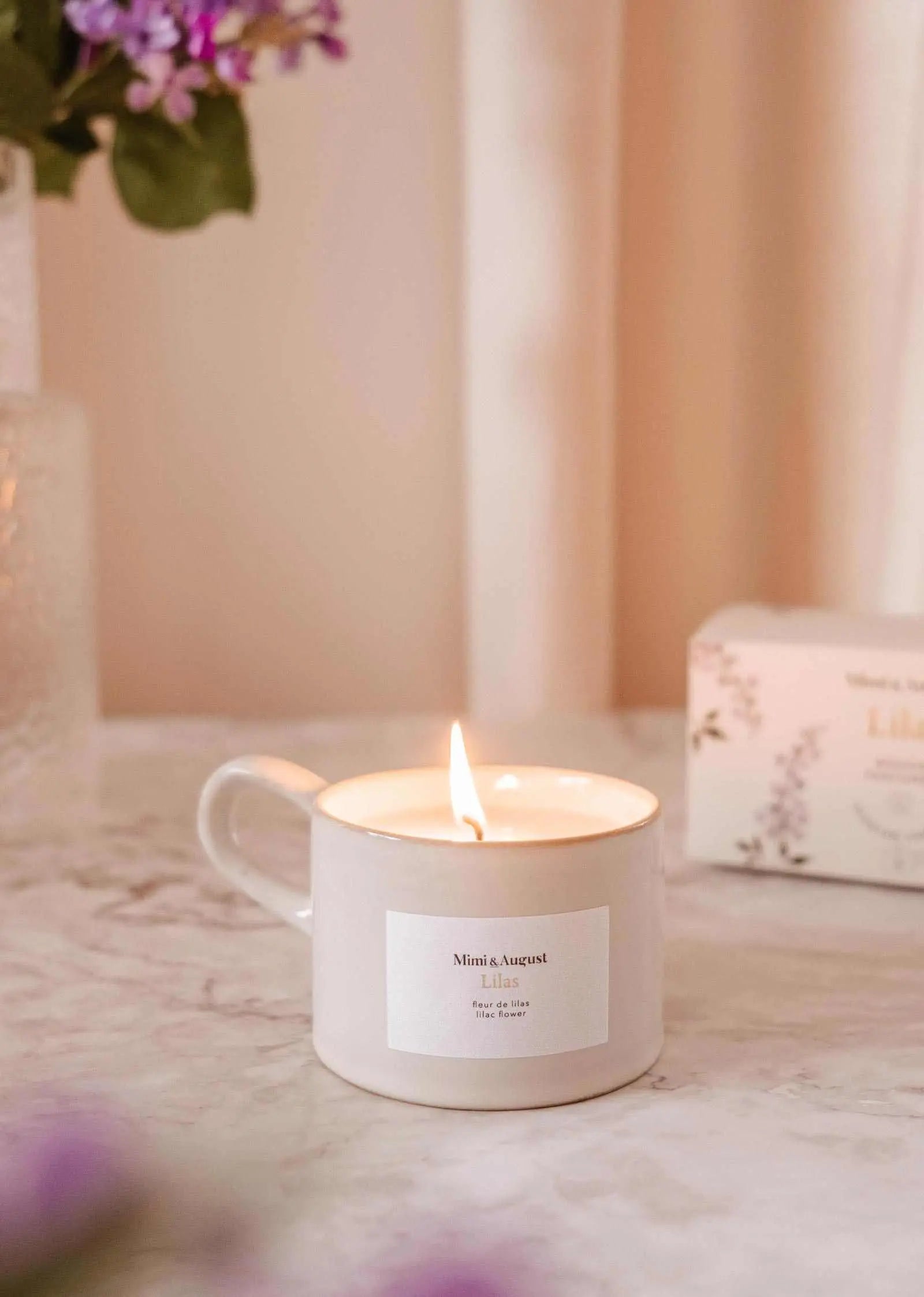 Lilac - Reusable Candle Mimi & August