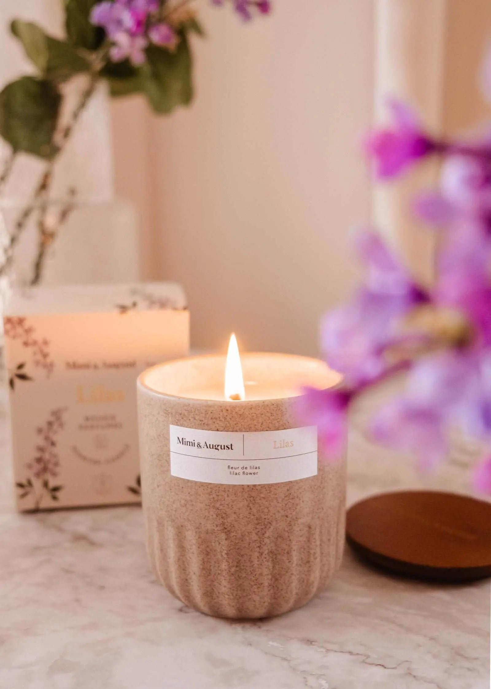 Lilac - Reusable Candle Mimi & August