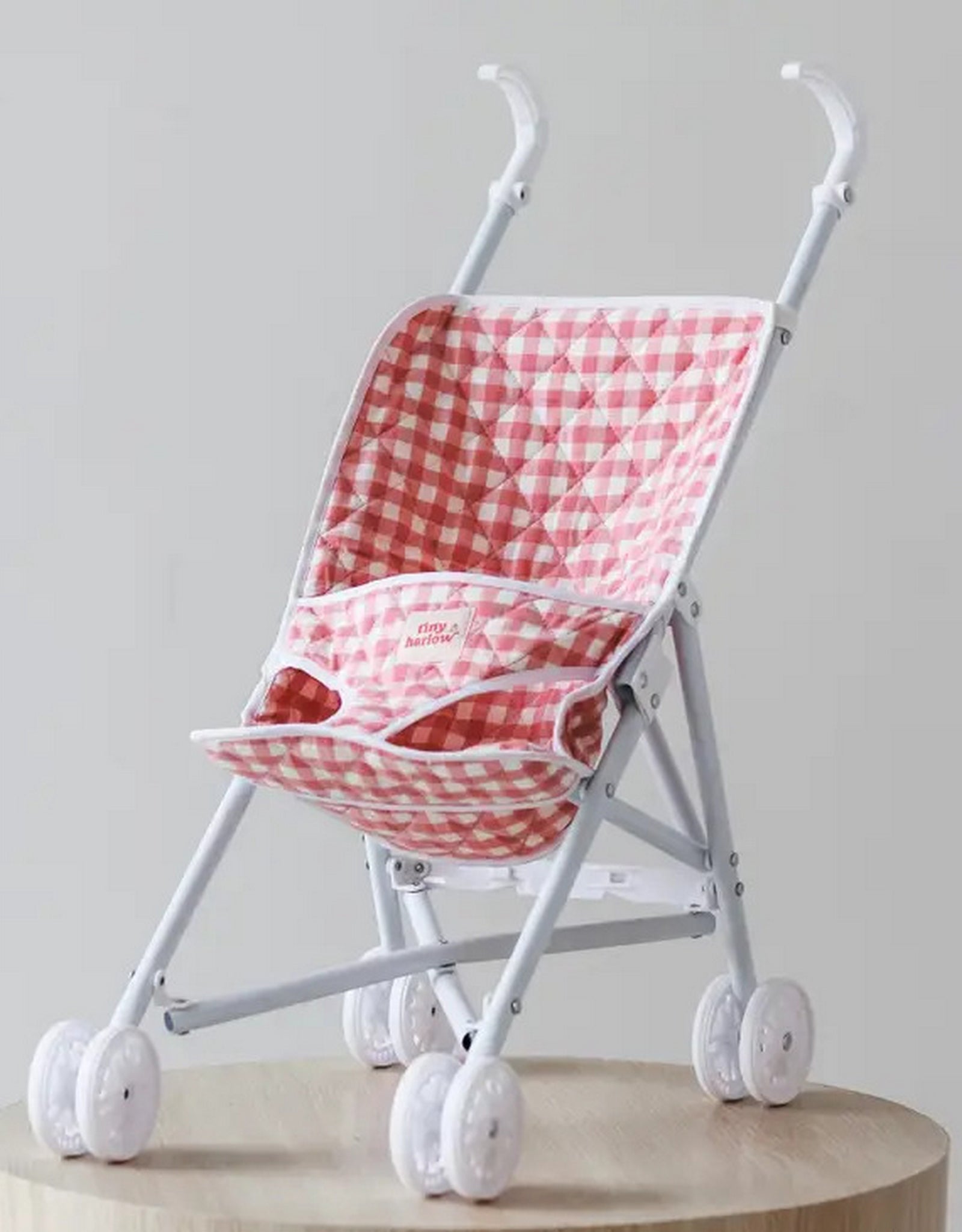 Doll stroller - Pink - Tiny Harlow