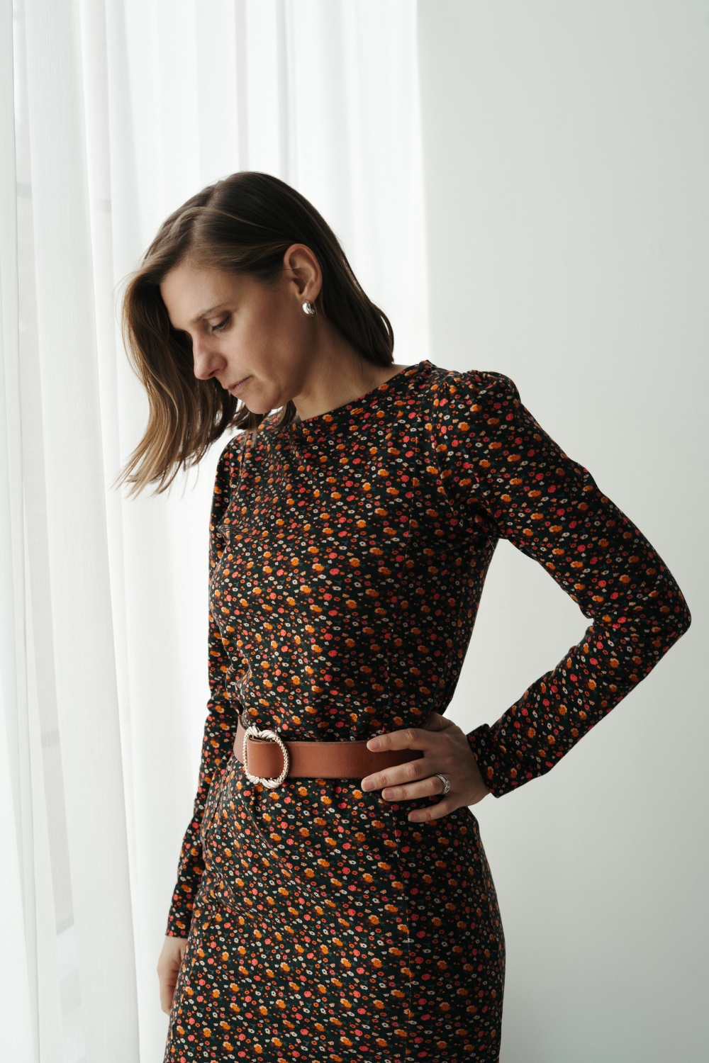 Flore - Robe de maternité fleurie - Coton
