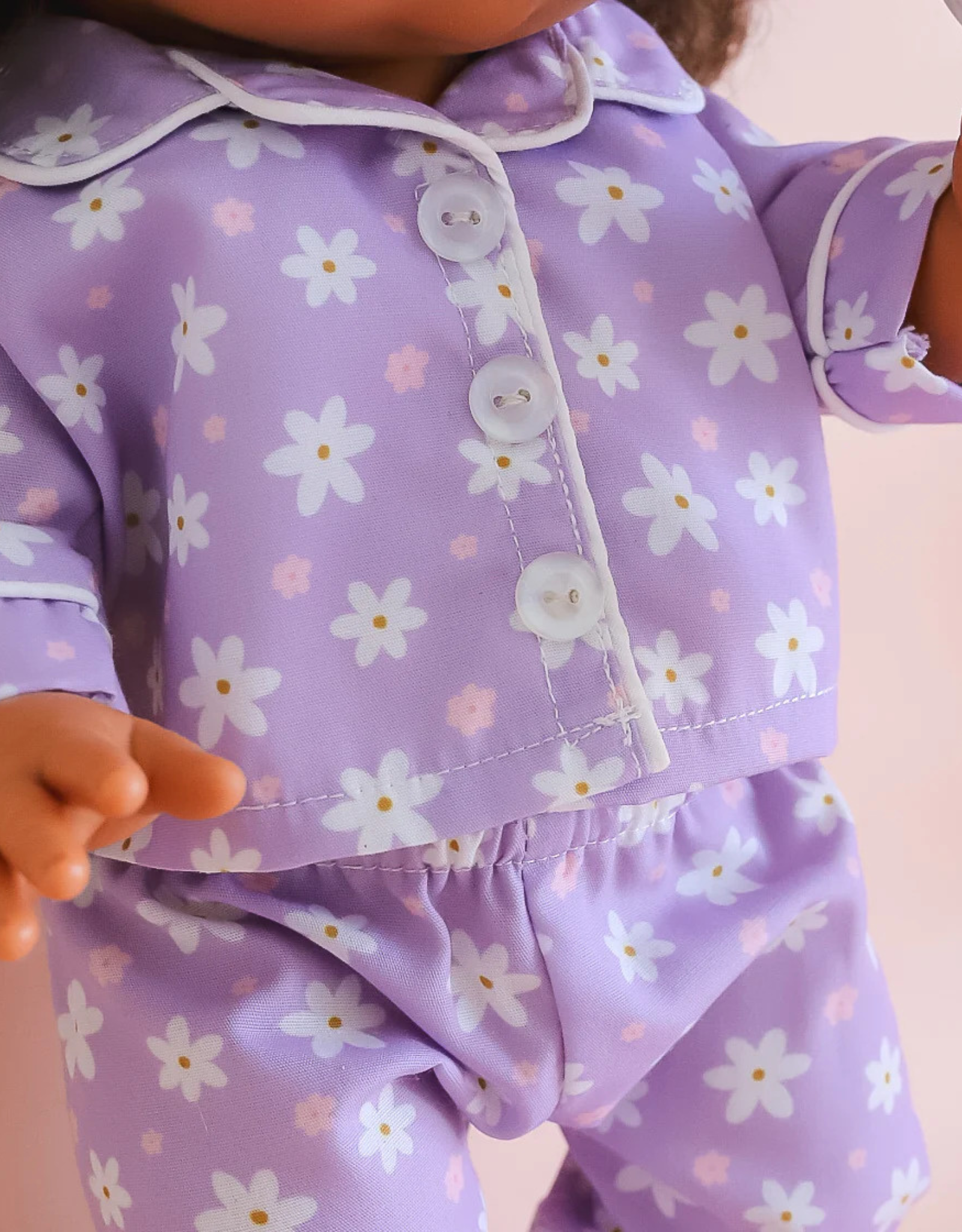 Sleepy Time Daisie Set - Pajamas, Slipper, Milk and Rattle - Tiny Harlow