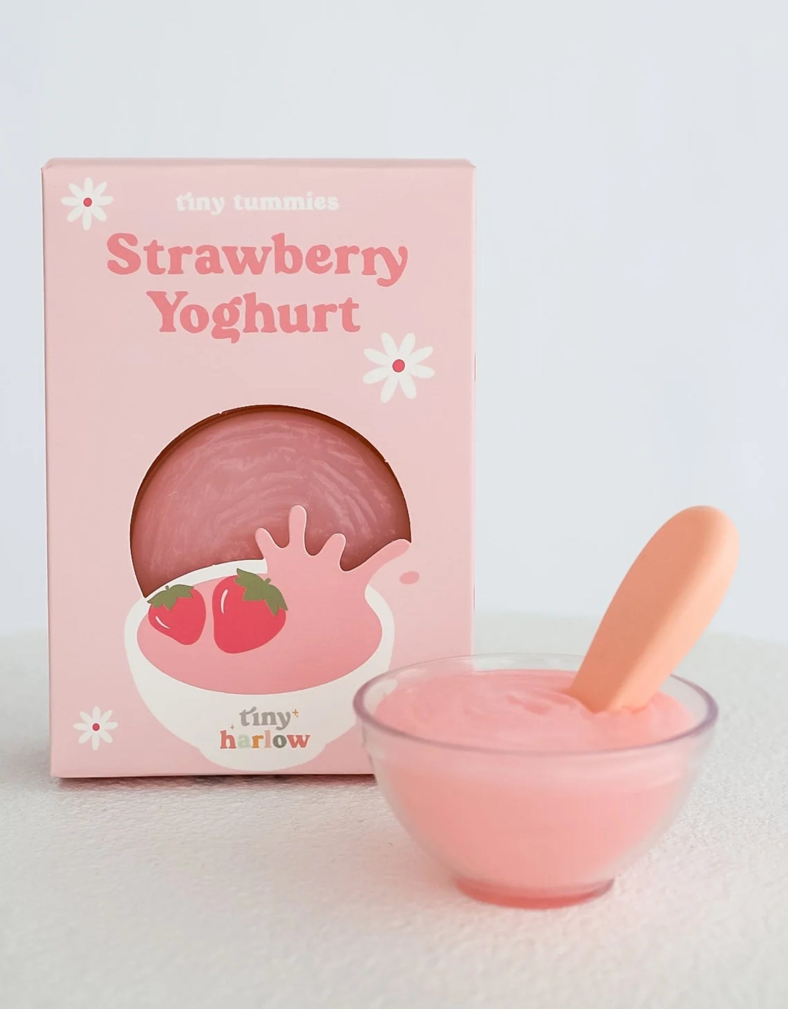 Tiny Tummies Set - Strawberry Yogurt Bowl - Tiny Harlow