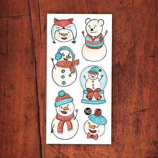 Tatouage "Bonhommes de neiges" de Pico Pico