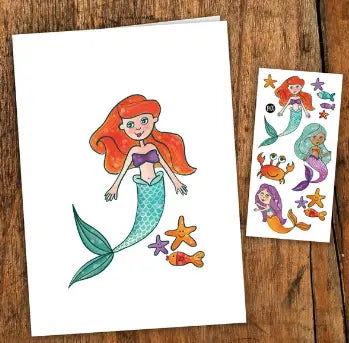 Carte avec tatouage "Les sirènes" de Pico Pico