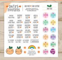 The berries, "MILESTONES" STICKERS - PREMA BABY