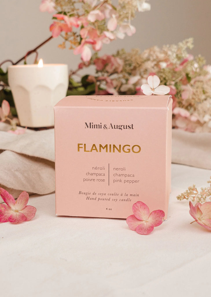 Mimi&amp;August, Flamingo Candle