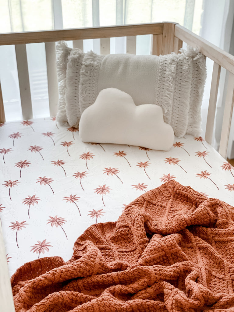 Summer Storm Fitted Crib Sheet