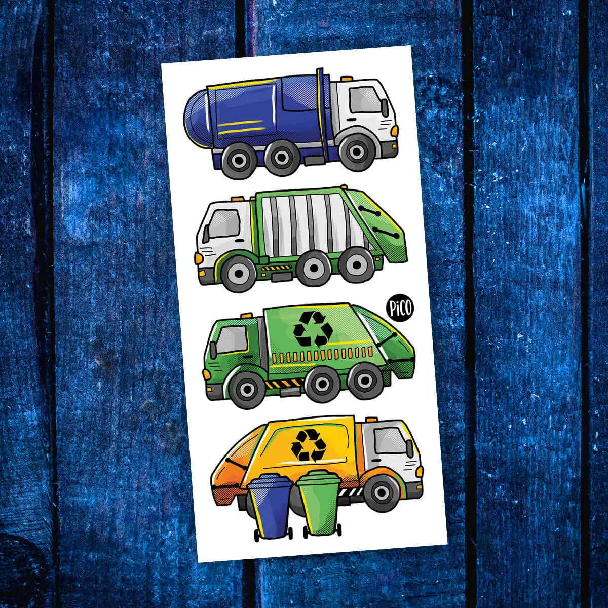 Tatouage "Camions recyclage" de Pico Pico