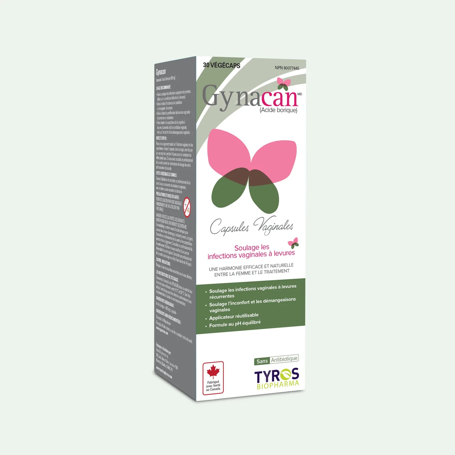 Gynacan, vaginal capsules