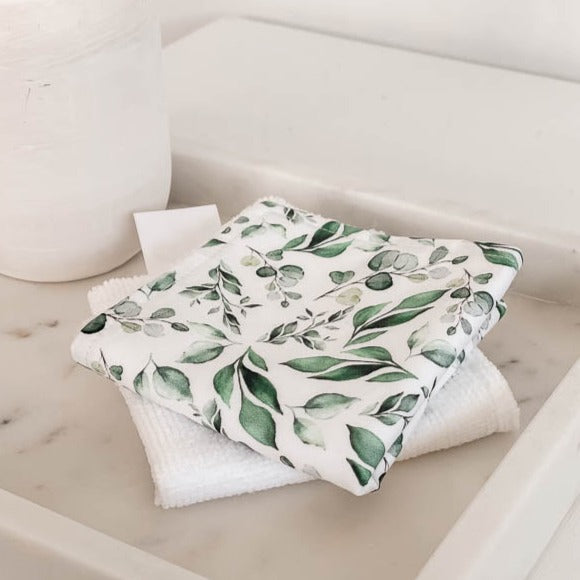 Golden Leaves Baby Bath Wash Cloth / Gant de toilette pour le bain